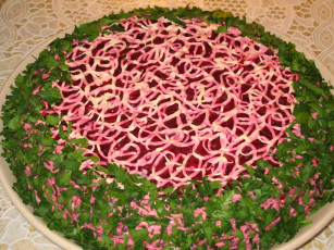 Картинка селедка+под+шубой еда салаты +закуски салат украшение селедка свекла