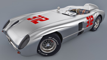 Картинка автомобили 3д 1955 slr mercedes-benz 300