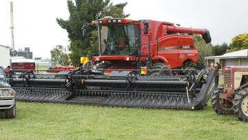 Картинка case+ih+9120+header техника комбайны комбайн