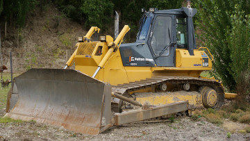 Картинка komatsu+d-65p+dozer техника бульдозеры ковш бульдозер тяжелый