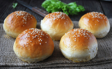 Картинка еда хлеб +выпечка кунжут булочки