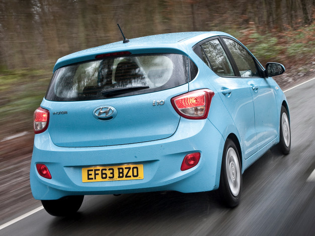Обои картинки фото автомобили, hyundai, голубой, uk-spec, i10