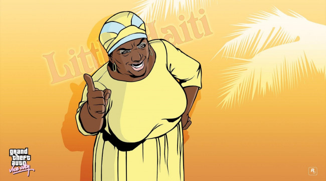 Обои картинки фото grand theft auto,  vice city, видео игры, бабушка