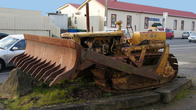 Обои картинки фото d-4 caterpillar bulld, техника, бульдозеры, ковш, бульдозер