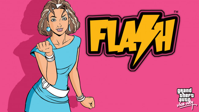 Обои картинки фото grand theft auto,  vice city, видео игры, девушка