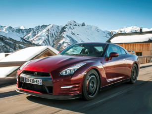 Картинка автомобили nissan datsun красный 2014г r35 gt-r