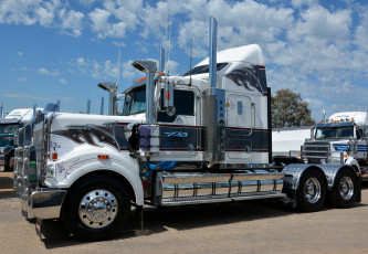 обоя t909 kenworth, автомобили, kenworth, грузовик, седельный, тягач, тяжелый