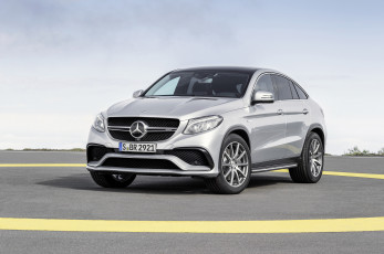 обоя автомобили, mercedes-benz, серый, 2015г, c292, coupе, gle, 63, mercedes-amg