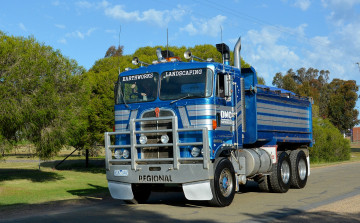 обоя kenworth tipper, автомобили, kenworth, тягач, седельный, грузовик, тяжелый