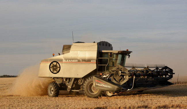 Обои картинки фото техника, комбайны, поле, комбайн