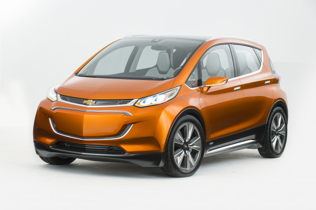 Обои картинки фото автомобили, chevrolet, 2015г, concept, ev, bolt