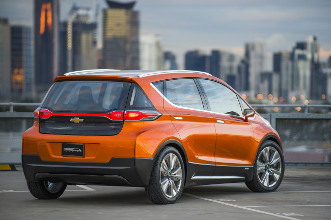 Обои картинки фото автомобили, chevrolet, 2015г, concept, ev, bolt