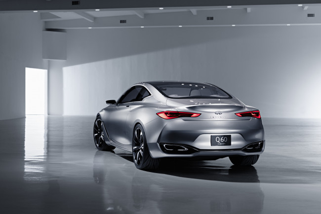 Обои картинки фото автомобили, infiniti, серый, 2015г, concept, q60