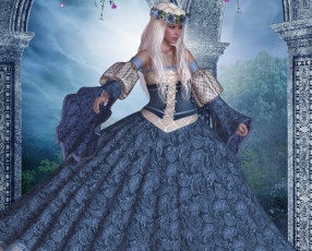 Картинка 3д+графика люди+ people фон взгляд девушка