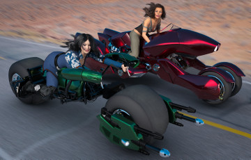 Картинка 3д+графика фантазия+ fantasy девушки фон взгляд