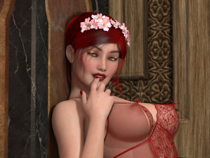 Картинка 3д+графика люди+ people фон взгляд девушка