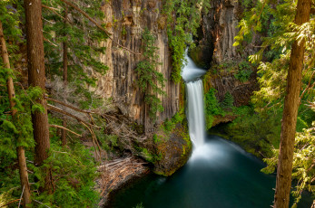 Картинка природа водопады река лес водопад