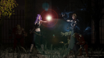 Картинка 3д+графика фантазия+ fantasy девушки взгляд фон