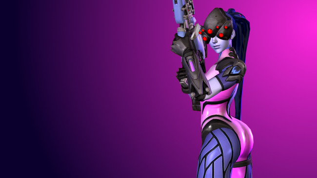 Обои картинки фото 3д графика, фантазия , fantasy, оружие, фон, взгляд, девушка