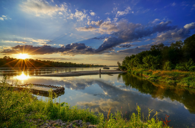 Обои картинки фото природа, восходы, закаты, рассвет