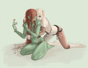 Картинка рисованное комиксы объятия фон девушки