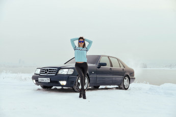 обоя автомобили, -авто с девушками, mercedes