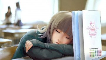 Картинка календари аниме 2018 сон девушка тетрадь