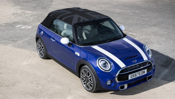 обоя mini cabrio 2019, автомобили, mini, cabrio, 2019, blue