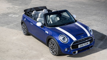 обоя mini cabrio 2019, автомобили, mini, cabrio, 2019, blue
