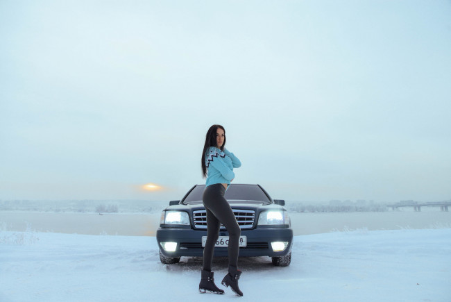 Обои картинки фото автомобили, -авто с девушками, mercedes