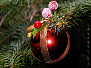 Картинка календари праздники +салюты игрушка елка шар ветка