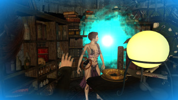 Картинка 3д+графика фантазия+ fantasy девушка взгляд фон