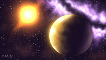 Картинка космос арт звезды галактики вселенная планеты