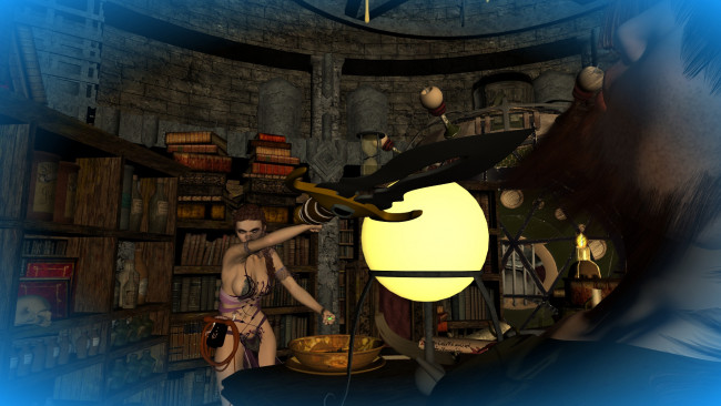 Обои картинки фото 3д графика, фантазия , fantasy, девушка, взгляд, фон