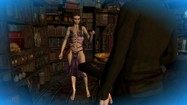 Обои картинки фото 3д графика, фантазия , fantasy, девушка, взгляд, фон