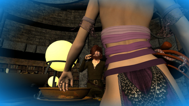 Обои картинки фото 3д графика, фантазия , fantasy, мужчина, фон, взгляд