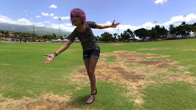 Обои картинки фото 3д графика, люди , people, фон, взгляд, девушка