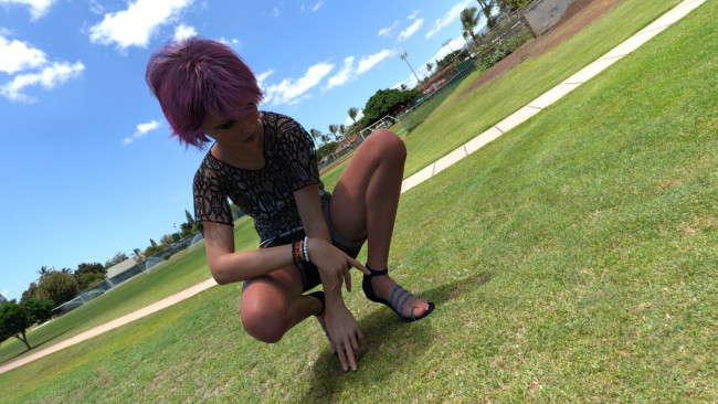 Обои картинки фото 3д графика, люди , people, взгляд, девушка, фон