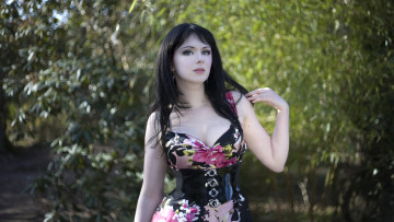 Картинка девушки -unsort+ брюнетки темноволосые красивая девушка