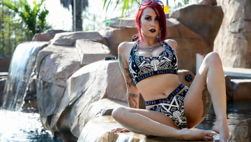 Картинка девушки -unsort+ рыжеволосые+и+другие красивая девушка красные волосы очки тату