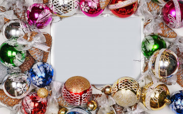 Картинка праздничные шары шишки шарики