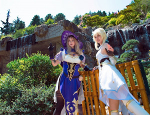 обоя девушки, симонет секунова, костюмы, образы, водопад