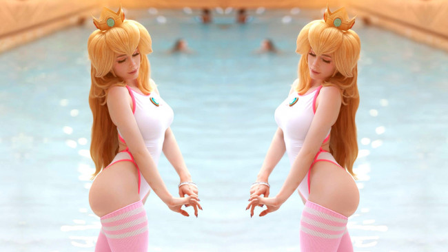 Обои картинки фото девушки, - креатив,  косплей, cosplay, jenna, lynn, meowri