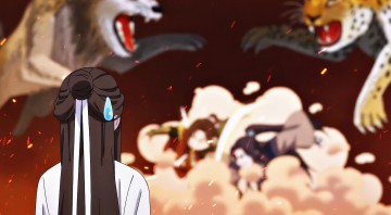 Картинка аниме tian+guan+ci+fu персонажи драка се лянь