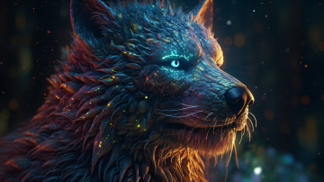 Картинка 3д+графика животные+ animals нейросети графика нейроарт ai art нейронные сети рисунки нейро искусство