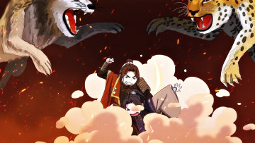 Картинка аниме tian+guan+ci+fu персонажи драка