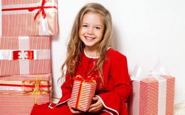 Картинка разное дети девочка платье подарки