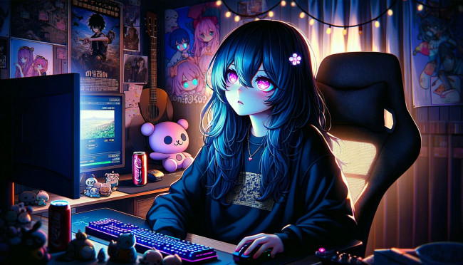 Обои картинки фото аниме, оружие,  техника,  технологии, нейросети, графика, нейроарт, ai, art, нейронные, сети, рисунки, нейро, искусство