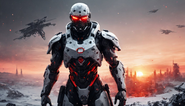 Обои картинки фото фэнтези, роботы,  киборги,  механизмы, нейросети, графика, нейроарт, ai, art, нейронные, сети, рисунки, нейро, искусство