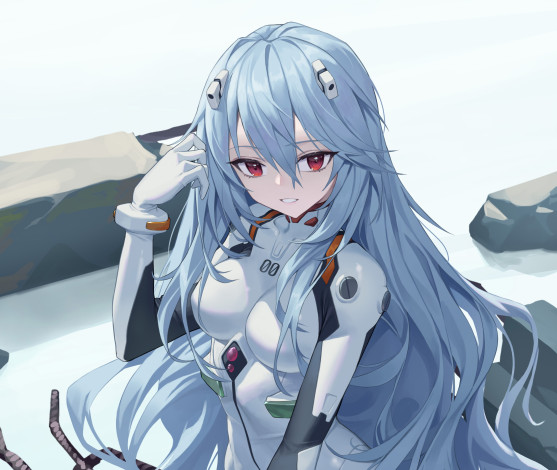 Обои картинки фото аниме, evangelion, девушка